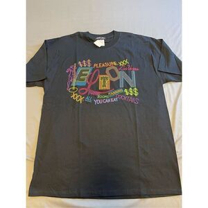 Elton John Size XL Las Vegas T Shirt Vintage Cocktails All you can Eat Pleasure